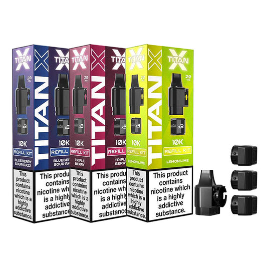 Titan X Prefilled Pod + Refills (Box of 10)
