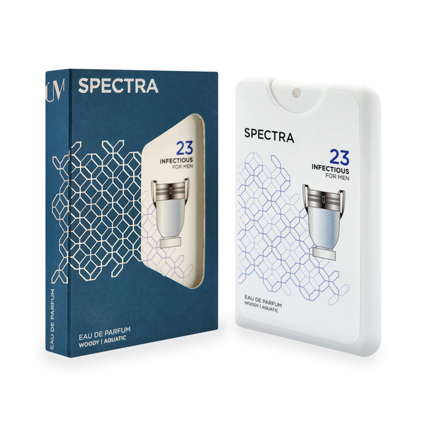 Spectra 23 Infectious 18ml pocket perfume with packaging