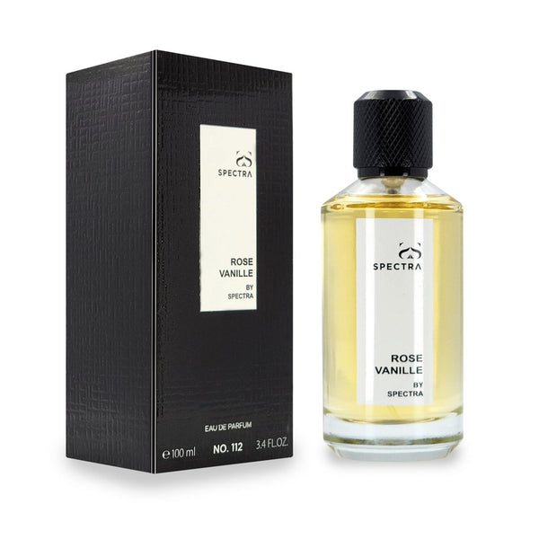 Spectra 112 Rose Vanilla Eau de Parfum 100ml bottle and packaging