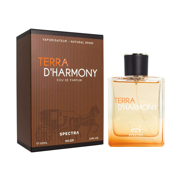Spectra 221 TERRA D’HARMONY Eau de Parfum 100ml bottle and packaging