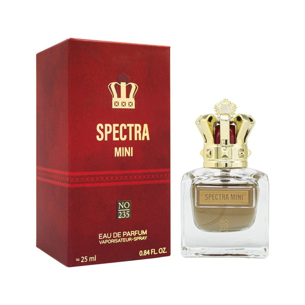 Spectra 235 SCANDIUM Just Pour HOMME Eau de Parfum 25ml bottle and packaging